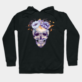 Skull with Flowers Hoodie